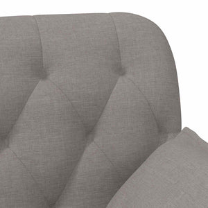 Love seat με κουμπιά Taupe 111 x 68 x 80 εκ. Ύφασμα - Pakobazaar