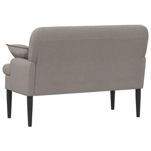 Love seat με κουμπιά Taupe 111 x 68 x 80 εκ. Ύφασμα - Pakobazaar