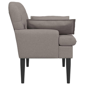 Love seat με κουμπιά Taupe 111 x 68 x 80 εκ. Ύφασμα - Pakobazaar