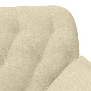Love seat με κουμπιά Κρεμ 111 x 68 x 80 εκ. Ύφασμα - Pakobazaar