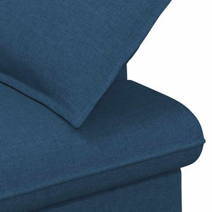 Love seat με κουμπιά Μπλε 111 x 68 x 80 εκ. Ύφασμα - Pakobazaar