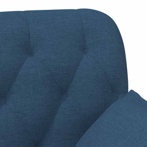 Love seat με κουμπιά Μπλε 111 x 68 x 80 εκ. Ύφασμα - Pakobazaar