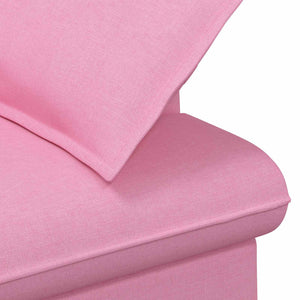 Love seat με κουμπιά Ροζ 111 x 68 x 80 εκ. Ύφασμα - Pakobazaar