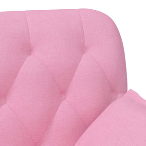 Love seat με κουμπιά Ροζ 111 x 68 x 80 εκ. Ύφασμα - Pakobazaar