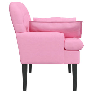 Love seat με κουμπιά Ροζ 111 x 68 x 80 εκ. Ύφασμα - Pakobazaar