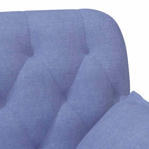 Love seat με κουμπιά Μπλε τζην 111 x 68 x 80 εκ. Ύφασμα - Pakobazaar