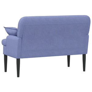 Love seat με κουμπιά Μπλε τζην 111 x 68 x 80 εκ. Ύφασμα - Pakobazaar
