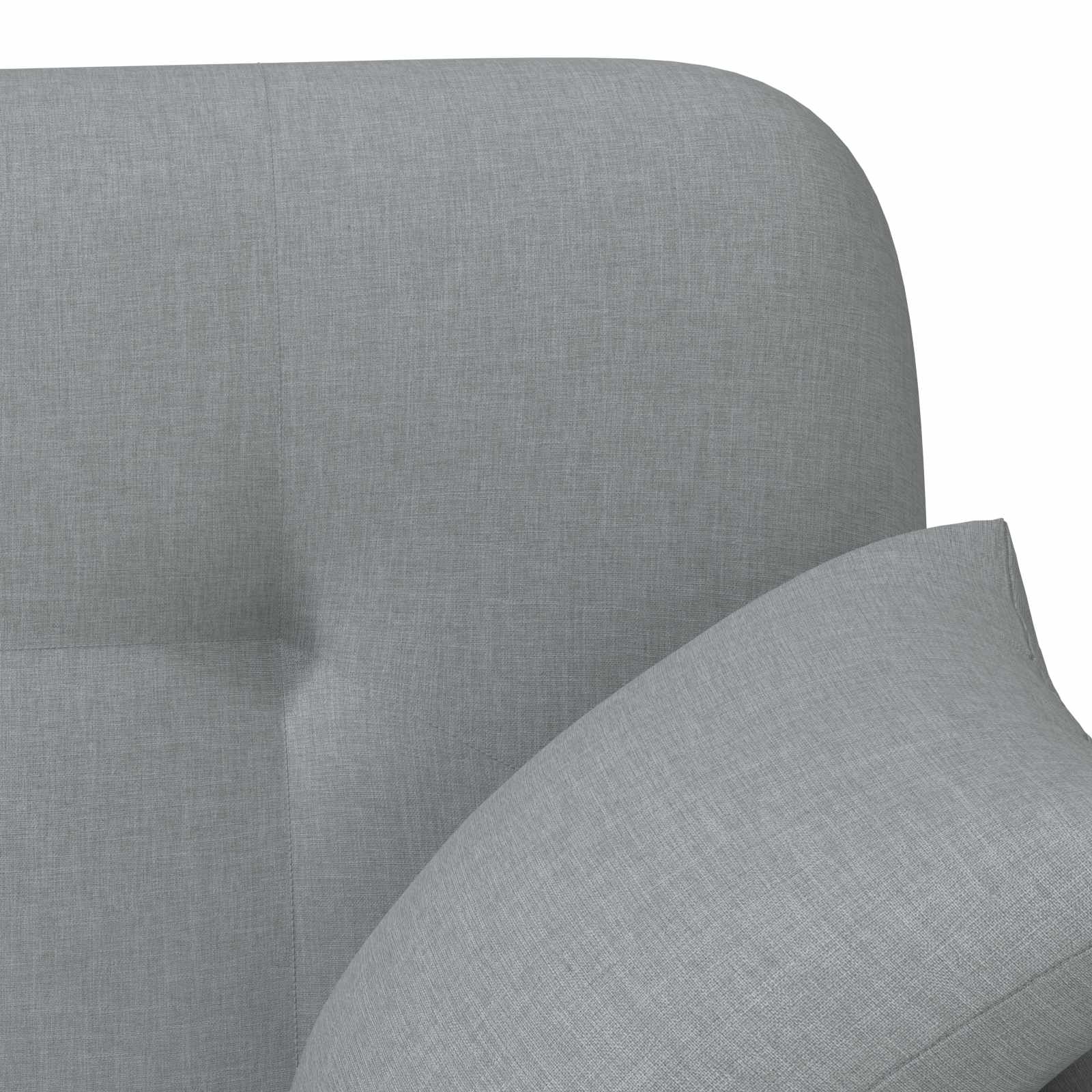 Love seat με κουμπιά Ανοιχτό γκρι 120 x 65 x 79 εκ Ύφασμα - Pakobazaar