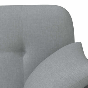 Love seat με κουμπιά Ανοιχτό γκρι 120 x 65 x 79 εκ Ύφασμα - Pakobazaar