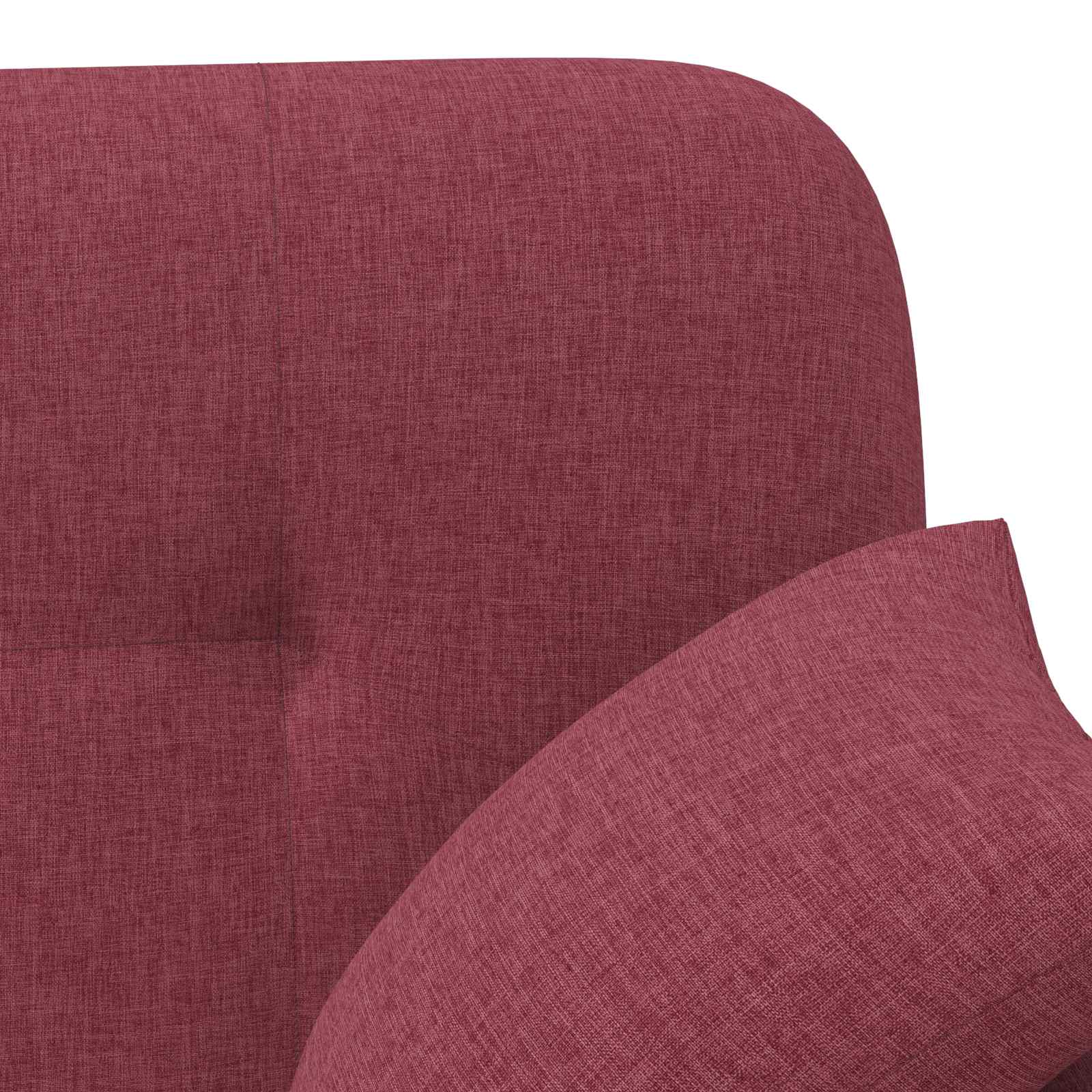 Love seat με κουμπιά Κόκκινο 120 x 65 x 79 εκ Ύφασμα - Pakobazaar