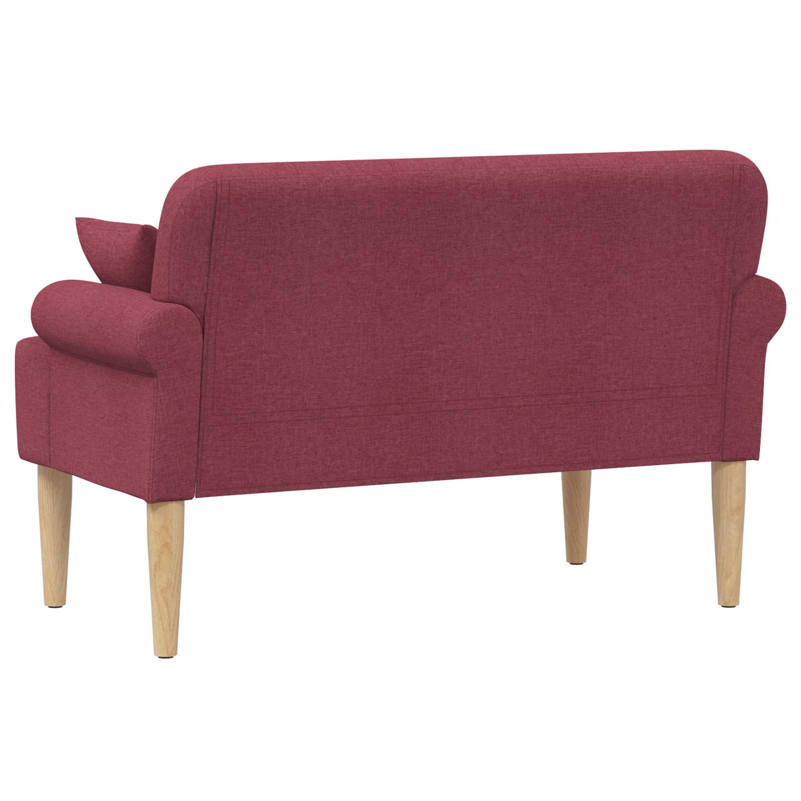 Love seat με κουμπιά Κόκκινο 120 x 65 x 79 εκ Ύφασμα - Pakobazaar
