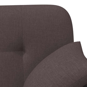 Love seat με κουμπιά Σκούρο Καφέ 120 x 65 x 79 εκ Ύφασμα - Pakobazaar