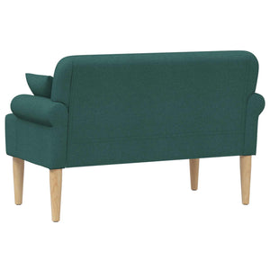 Love seat με κουμπιά Σκούρο Πράσινο 120 x 65 x 79 εκ Ύφασμα - Pakobazaar