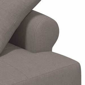 Love seat με κουμπιά Taupe 120 x 65 x 79 εκ Ύφασμα - Pakobazaar