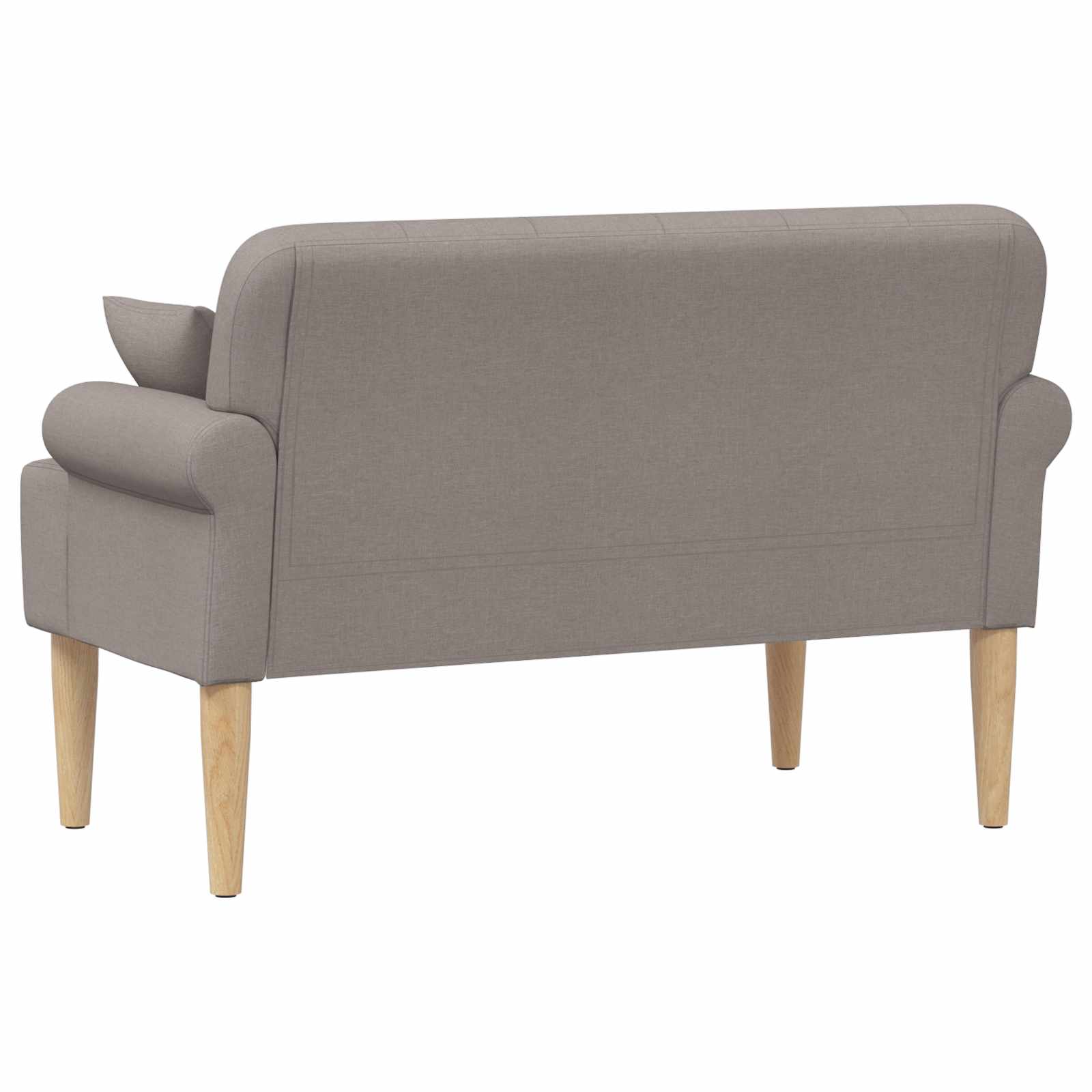 Love seat με κουμπιά Taupe 120 x 65 x 79 εκ Ύφασμα - Pakobazaar