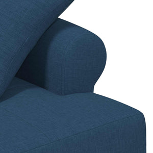Love seat με κουμπιά Μπλε 120 x 65 x 79 εκ Ύφασμα - Pakobazaar