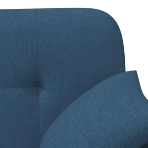 Love seat με κουμπιά Μπλε 120 x 65 x 79 εκ Ύφασμα - Pakobazaar