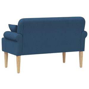 Love seat με κουμπιά Μπλε 120 x 65 x 79 εκ Ύφασμα - Pakobazaar