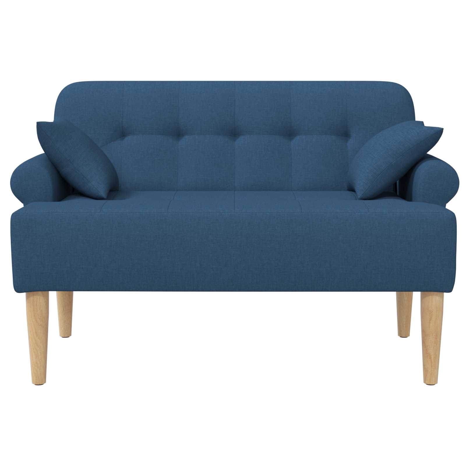 Love seat με κουμπιά Μπλε 120 x 65 x 79 εκ Ύφασμα - Pakobazaar