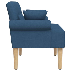 Love seat με κουμπιά Μπλε 120 x 65 x 79 εκ Ύφασμα - Pakobazaar