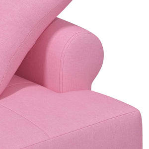 Love seat με κουμπιά Ροζ 120 x 65 x 79 εκ Ύφασμα - Pakobazaar
