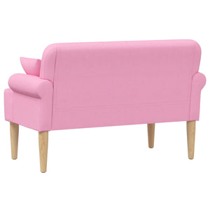 Love seat με κουμπιά Ροζ 120 x 65 x 79 εκ Ύφασμα - Pakobazaar