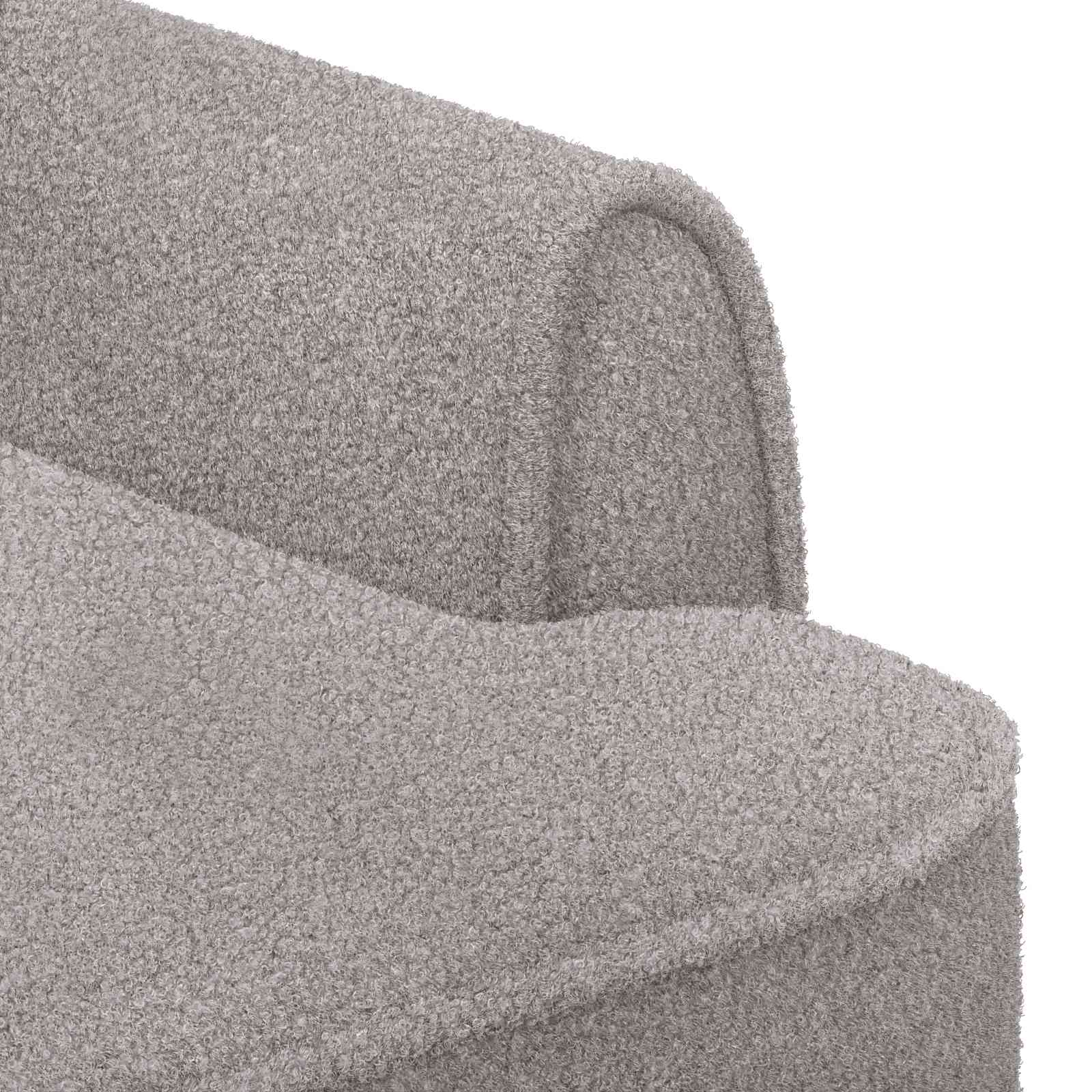 Love seat με κουμπιά Ανοιχτό γκρι 117 x 67 x 77 εκ. Μπουκλέ - Pakobazaar