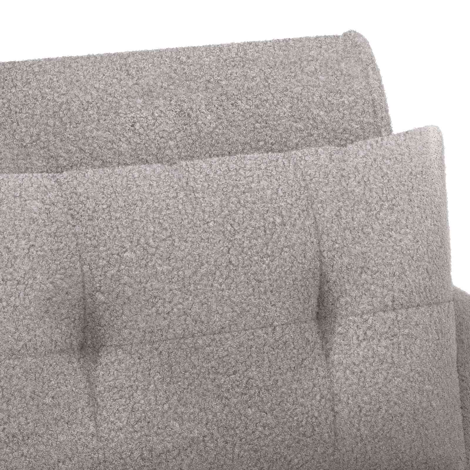 Love seat με κουμπιά Ανοιχτό γκρι 117 x 67 x 77 εκ. Μπουκλέ - Pakobazaar
