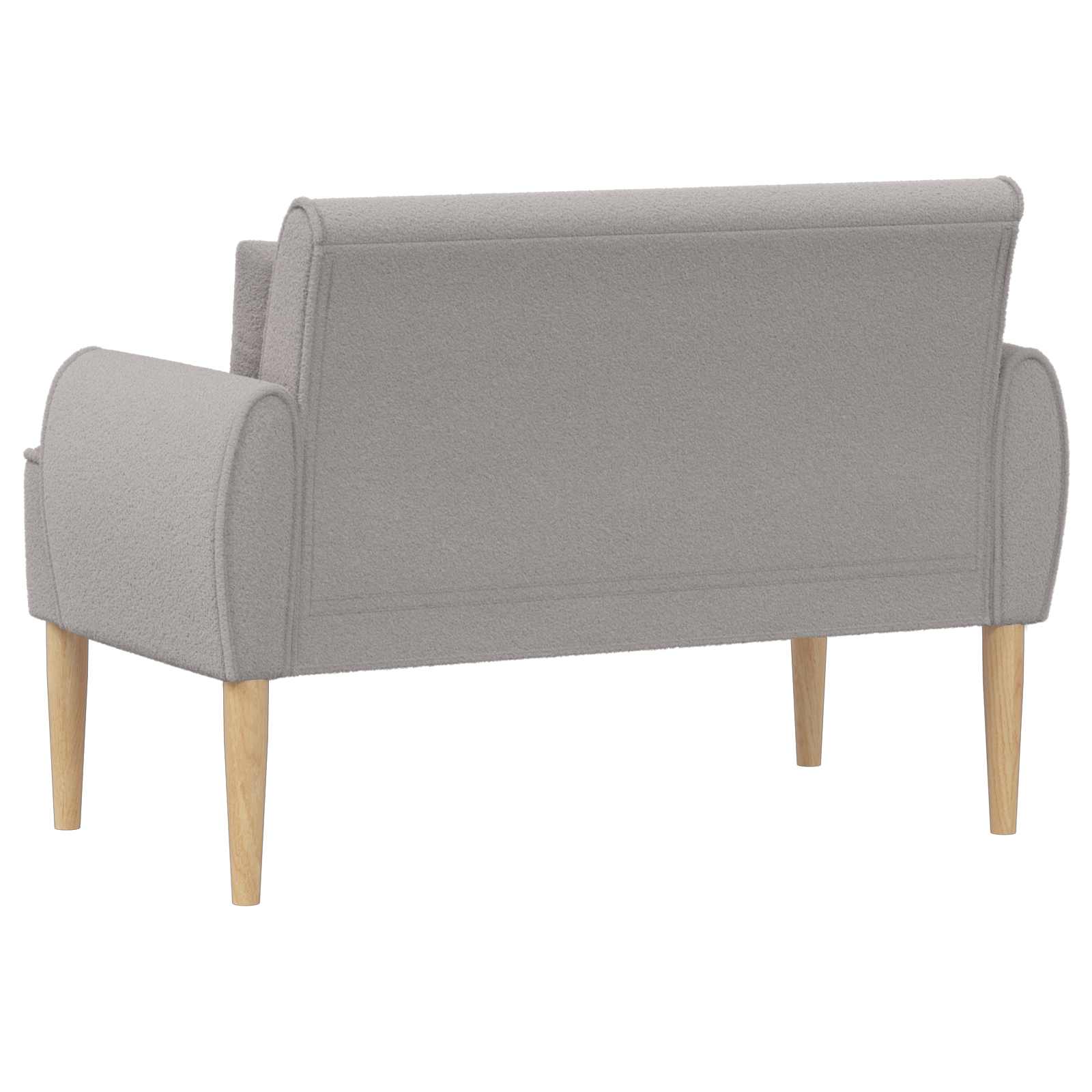 Love seat με κουμπιά Ανοιχτό γκρι 117 x 67 x 77 εκ. Μπουκλέ - Pakobazaar