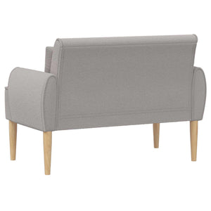 Love seat με κουμπιά Ανοιχτό γκρι 117 x 67 x 77 εκ. Μπουκλέ - Pakobazaar