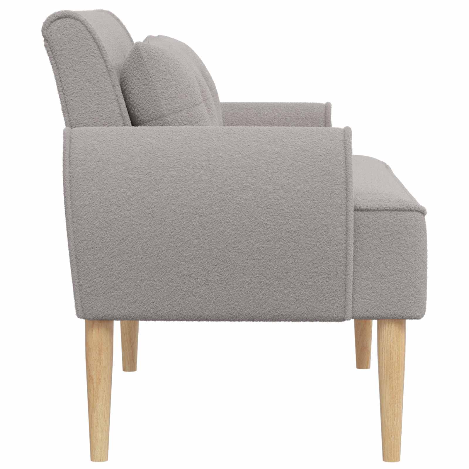 Love seat με κουμπιά Ανοιχτό γκρι 117 x 67 x 77 εκ. Μπουκλέ - Pakobazaar