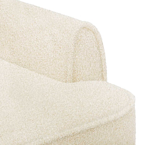 Love seat με κουμπιά Κρεμ 117 x 67 x 77 εκ. Μπουκλέ - Pakobazaar