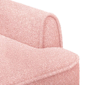 Love seat με κουμπιά Ροζ 117 x 67 x 77 εκ. Μπουκλέ - Pakobazaar