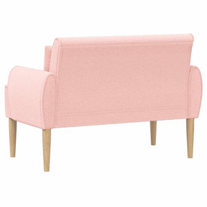 Love seat με κουμπιά Ροζ 117 x 67 x 77 εκ. Μπουκλέ - Pakobazaar