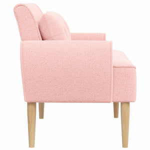 Love seat με κουμπιά Ροζ 117 x 67 x 77 εκ. Μπουκλέ - Pakobazaar