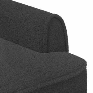 Love seat με κουμπιά Σκούρο Γκρι 117 x 67 x 77 εκ. Μπουκλέ - Pakobazaar