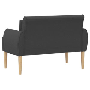 Love seat με κουμπιά Σκούρο Γκρι 117 x 67 x 77 εκ. Μπουκλέ - Pakobazaar