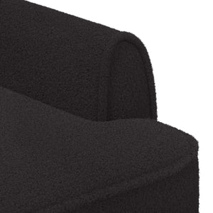 Love seat με κουμπιά Μαύρο 117 x 67 x 77 εκ. Μπουκλέ - Pakobazaar