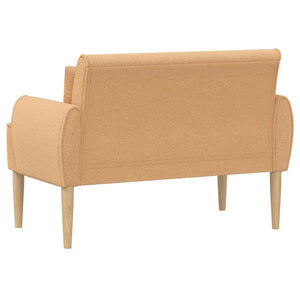 Love seat με κουμπιά Μπεζ 117 x 67 x 77 εκ. Μπουκλέ - Pakobazaar