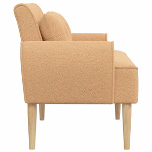 Love seat με κουμπιά Μπεζ 117 x 67 x 77 εκ. Μπουκλέ - Pakobazaar