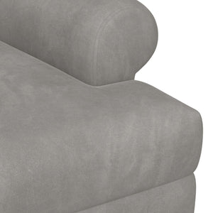 Love seat με κουμπιά Ανοιχτό γκρι 120 x 66 x 78 εκ. Βελούδο - Pakobazaar