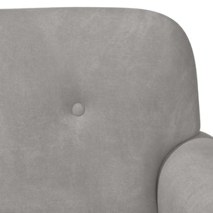 Love seat με κουμπιά Ανοιχτό γκρι 120 x 66 x 78 εκ. Βελούδο - Pakobazaar