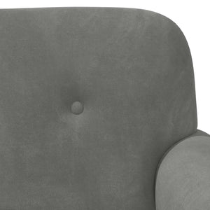 Love seat με κουμπιά Σκούρο Γκρι 120 x 66 x 78 εκ. Βελούδο - Pakobazaar