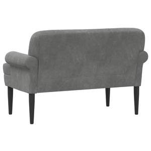 Love seat με κουμπιά Σκούρο Γκρι 120 x 66 x 78 εκ. Βελούδο - Pakobazaar