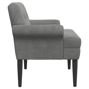 Love seat με κουμπιά Σκούρο Γκρι 120 x 66 x 78 εκ. Βελούδο - Pakobazaar