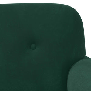 Love seat με κουμπιά Σκούρο Πράσινο 120 x 66 x 78 εκ. Βελούδο - Pakobazaar