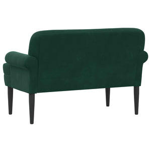 Love seat με κουμπιά Σκούρο Πράσινο 120 x 66 x 78 εκ. Βελούδο - Pakobazaar