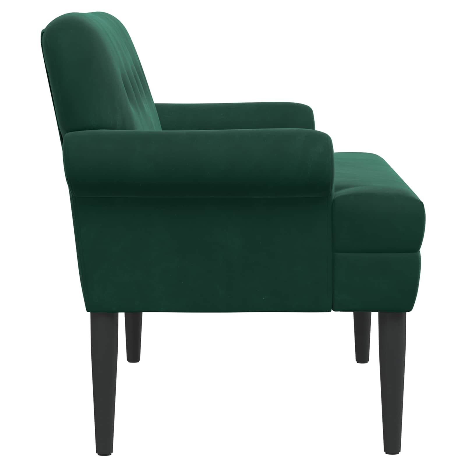 Love seat με κουμπιά Σκούρο Πράσινο 120 x 66 x 78 εκ. Βελούδο - Pakobazaar
