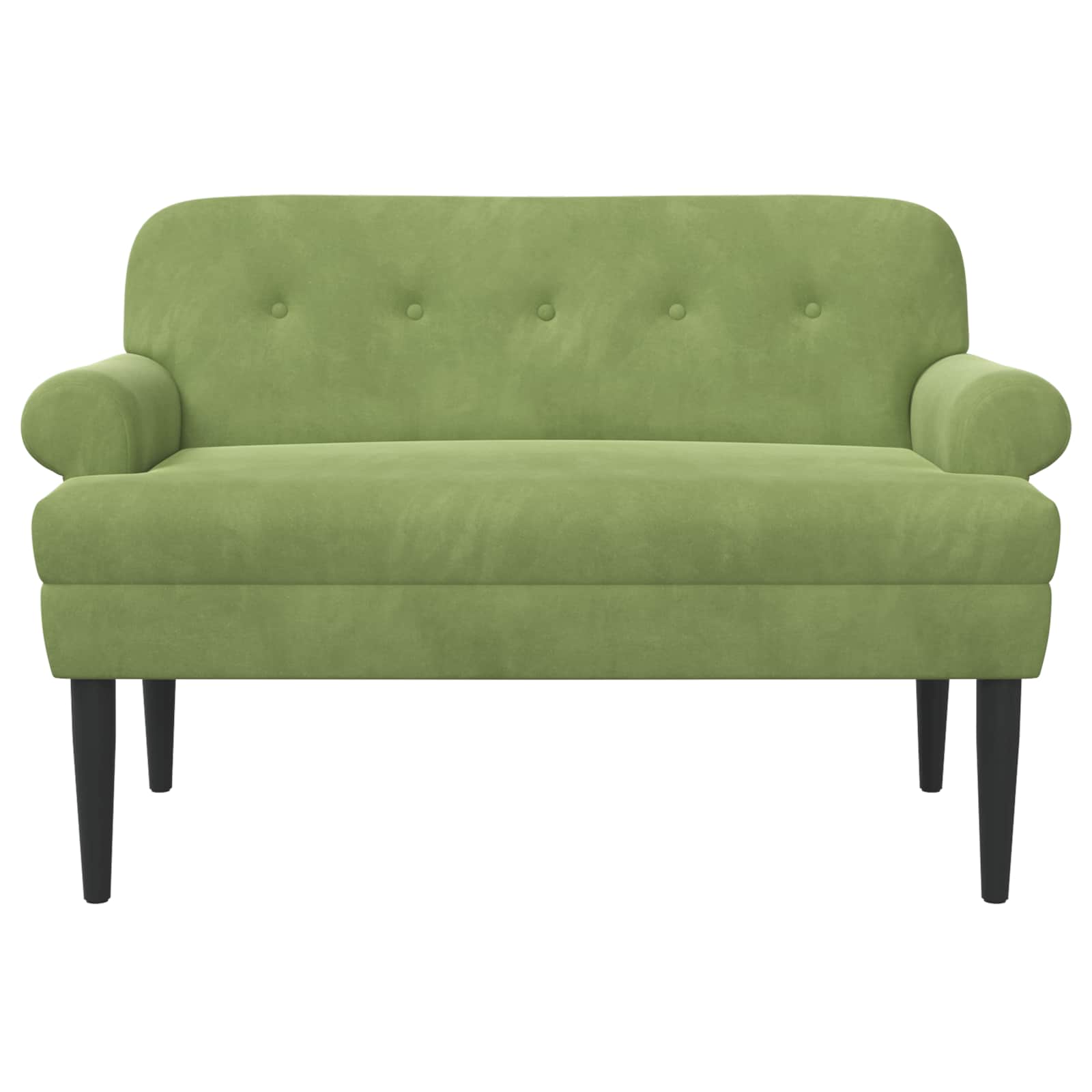 Love seat με κουμπιά Ανοιχτό Πράσινο 120 x 66 x 78 εκ. Βελούδο - Pakobazaar