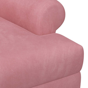 Love seat με κουμπιά Ροζ 120 x 66 x 78 εκ. Βελούδο - Pakobazaar